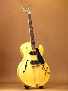 Free Shipping Used Gibson Es-225 1957 Blond Electric Guitar