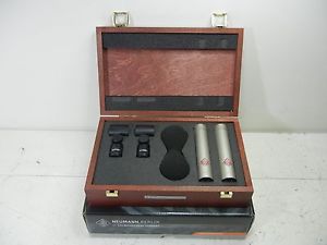 NEUMANN KM184 PARE STUDIO CONDENSER MICROPHONES CONSECUTIVE SERIAL NO#s LQQK !