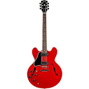 Gibson Memphis ESDTLCHNH1 Left Handed Nickel Hardware Semi-Hollow-Body Electric Guitar - Cherry