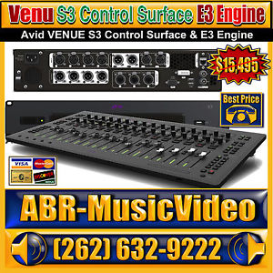 AVID Venu S3 Control Surface/ E3 Engine & 16 Stage Remote I/O