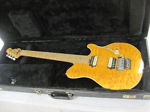 Sweet Ernie Ball Music Man Axis Gold Maple Top Electric Guitar Ser 88366 w/ Case