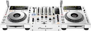 Pioneer (2) CDJ 850 W & (1) DJM 850 W Package 850 White