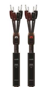 Audioquest - Castle Rock Speaker Cable - 20ft Pair, Single Bi-Wire, Silver Banana Plugs