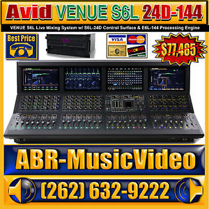 AVID Venu S6L 24D Control Surface & E6L-144 Processing Engine