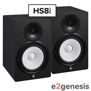 Yamaha HS8I Powered Studio Monitor (2-pack) Black, New Model!