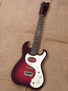 1965 Silvertone Model 1457 Amp In Case Electric Guitar Free Shipping Vintage