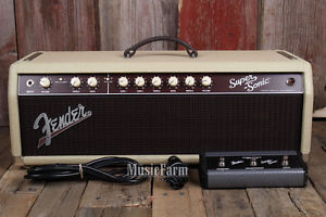 Fender® Super Sonic 60 Electric Guitar Amplifier Head Amp w Footswitch B STOCK