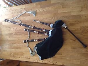 McCallum AB4D Bagpipes with Mopani Wood & Thistle Engraving