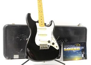1983 Fender Stratocaster Electric Guitar -Black /OHSC USA Dan Smith Era