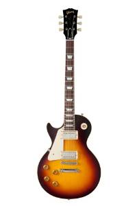 Gibson Custom Shop LPR83LHVOFTNH1 1958 Les Paul Plaintop VOS-2013 Left Handed Electric Guitar, Faded Tobacco