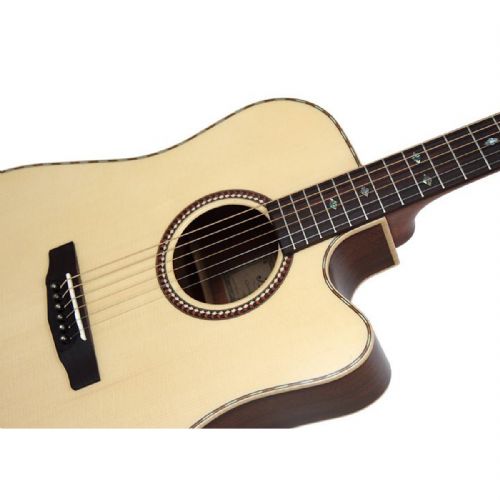 CHITARRA ACUSTICA DREADNOUGHT CUTAWAY DOWINA CHARDONNAY DCE-S-DS CON PRE ELLIPSE