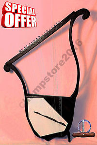 Black Psaltery 10 Strings Jewish Biblical Harp