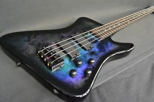 Spector Professional Series REX4 Holoflash Black Used Electric Bass Guitar Japan
