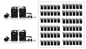 EX-WTG199 Wireless Tour Guide/ Translation System 4Transmitter 72 Receivers