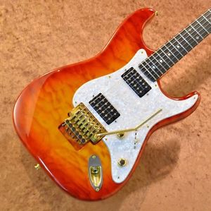 Kid's Guitar Custom Strato Type Electric Guitar Sunburst Free Shipping Japan
