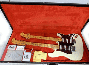 1993 Fender Custom Shop Stratocaster Double Neck Electric Guitar Fred Stuart image 1