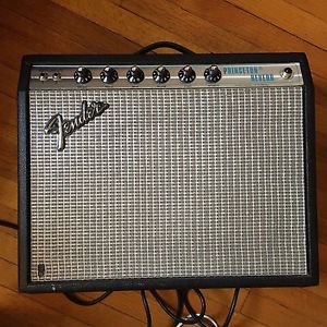 Vintage 1977 Silverface Fender Princeton Reverb Amp Amplifier | Blackfaced