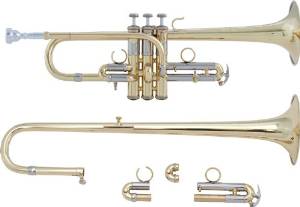 Bach ADE19 Stradivarius Artisan - Combination D/Eb trumpet, Lacquer