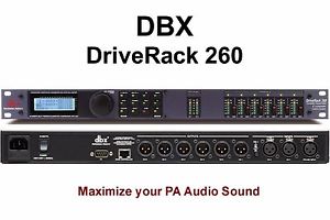 DBX DRIVERACK 260 PA OPTIMIZER PROCESSOR $10 INSTANT OFF LIVE STUDIO R&R BAND DJ