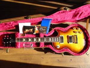 2014 GIBSON LES PAUL STANDARD PREMIUM PLUS ICED TEABURST BEAUTIFUL AAA FLAMETOP