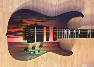 Jackson USA Dinky Sunset Graphic Guitar with Case