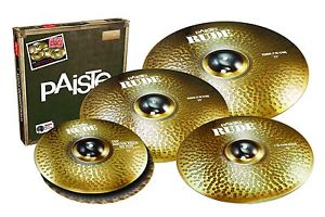 Paiste RUDE 5 PC Bonus Cymbal Set w-Free 18" Cymbal!/Free Stick-Cymbal Bag/NEW