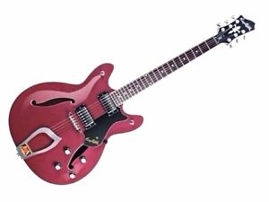 Hagstrom Model "VIKR-PLR" Pearlescent Red Viking "Rex Tone" Electric Guitar