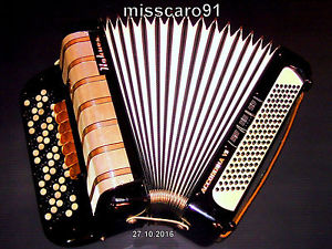 WOW !!!TOP  !!!!  CHROMATIC ACCORDION HOHNER ACCORDINA  VII + CASE + STRAPS