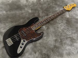 Cool Z ZJB-1R Jazz Bass Alder Body Black 2009 Made Used Electric Bass Guitar JP