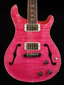 Free Shipping Paul Reed Smith Hollowbody-ii 10top&back Bonnie Pink Guitar