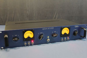 Gruning Audioworks racked vintage Sphere pre-amp modules.