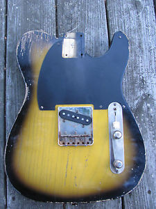 MJT ESQUIRE TELEASTER BODY LOADED with FENDER, LINDY FRALIN CUSTOM SHOP ELDRED W