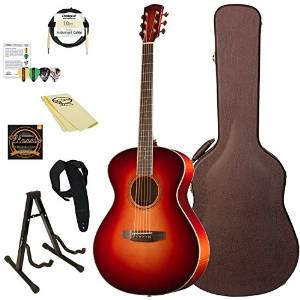 Bedell Guitars Wildfire WF-O-AD/MP-KIT-2 Orchestra Acoustic-Electric Guitar, Fire Burst Kit 2