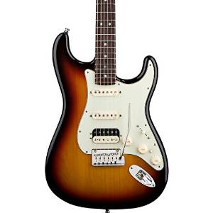 Fender American Deluxe Stratocaster HSS Shawbucker Solid-Body Electric Guitar, 3-Tone Sunburst