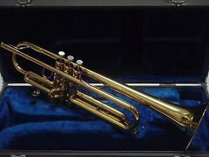 Yamaha YTR6310Z Gold Lacquer Used Student TRUMPET BRASS Mouthpiece Hard CASE