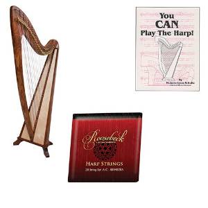 EMS Christel Harp 38-String Deluxe Package w/Strings, and Book