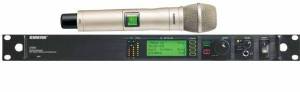 Shure UR2/KSM9 with KSM9 Dual-Diaphragm Condenser Microphone. UR24S/KSM9/SL (handheld transmitter and receiver, Champagne), H4