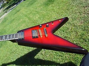 Gibson Flying V 50th Anniversary Brimstone Steinberger Tuners Ebony Board #757