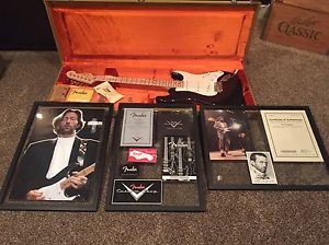 MINT Condition Clapton Stratocaster W/ Signatures And Signed Photos W/COA