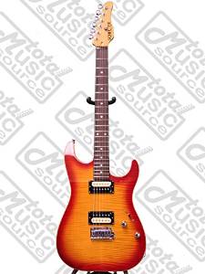 Schecter USA Sunset-Custom II in Ace Burst with Case