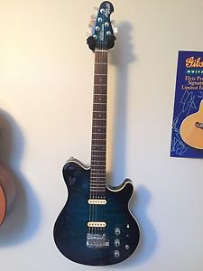 Ernie Ball Music Man Axis Super Sport Guitar with Piezo. MINTY w/ Hard Road Case