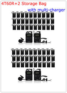 4T60R+2Storage Bag Pro Wireless Tour Guide System/Monitoring System For Meeting
