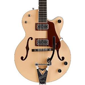 Gretsch Guitars G6112TCB-JR Center-Block Semi-Hollow Electric Guitar LTD 2-Tone: Jaguar Tan/Copper Metallic