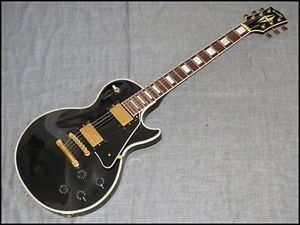 Used! Orville by Gibson LPC Les Paul Custom Vintage Guitar Black