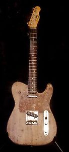 ShonKy T Rustic Tele  Singlecut Pinecaster. relic aged. Superb! + hardcase
