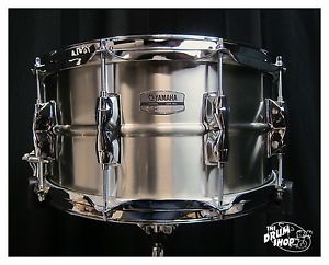 YAMAHA STAINLESS STEEL 14X7 RECORDING CUSTOM SNARE DRUM RLS-1470