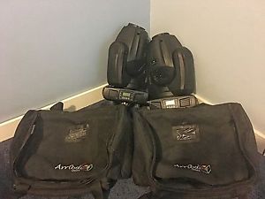 Lightly Used American Dj Inno Spot Pro Lights W/Arriba Bags