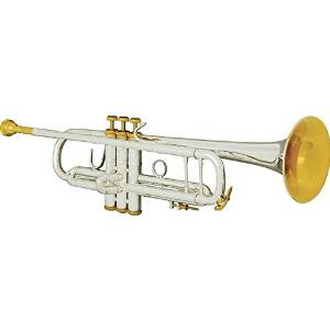 Bach 180S Custom Stradivarius Series Bb Trumpet with FREE Upgrades, 180WB Silver Gold Trim