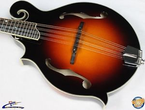 Eastman MD615-SB Left-Handed F-Style Mandolin w/HSC Solid Woods Sunburst #37640