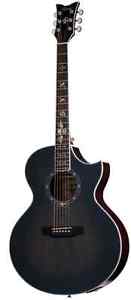 Schecter Synyster Gates 3701 Signature Acoustic Guitar Trans Black Burst Satin